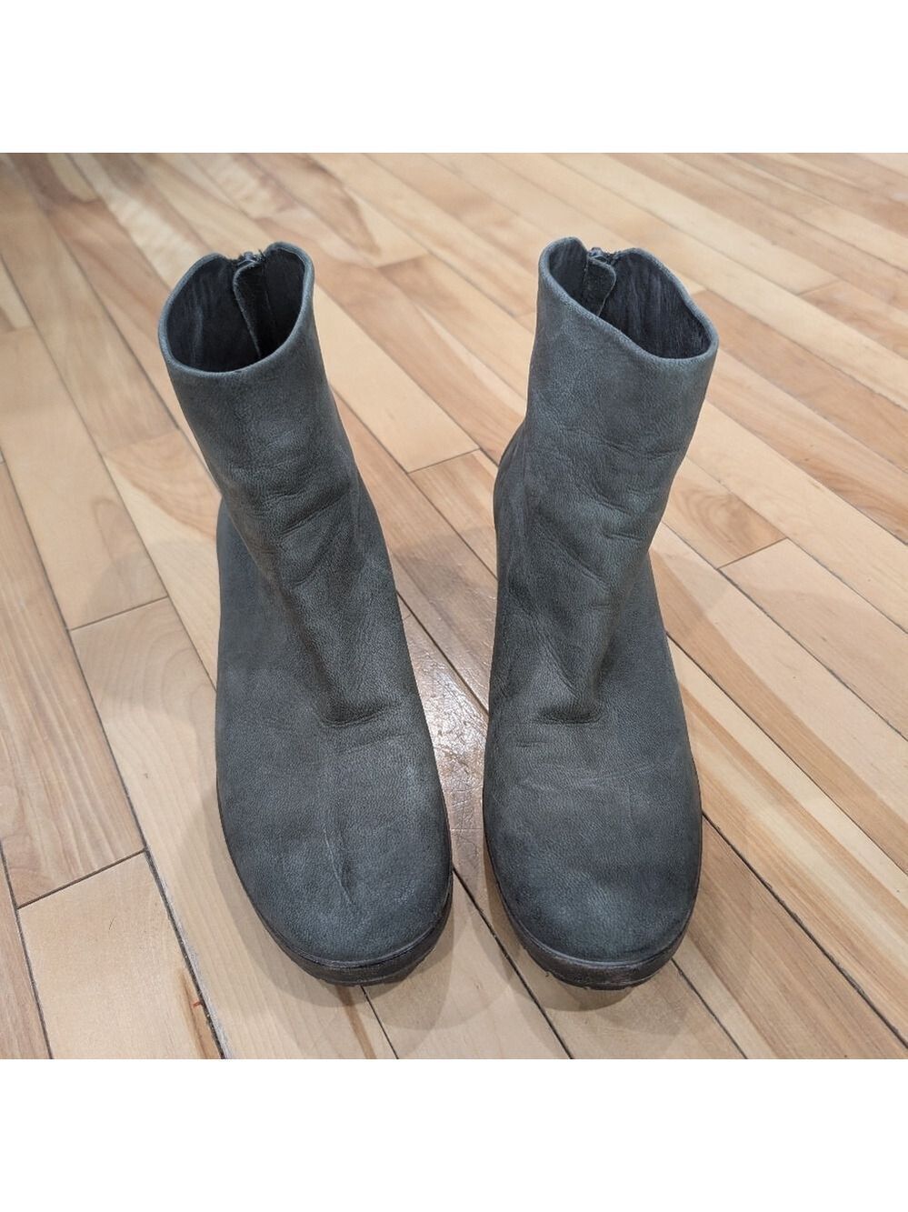 Marsèll | Listo Block-Heel Back-Zip Ankle Boots In Grey - Picture 2 of 16
